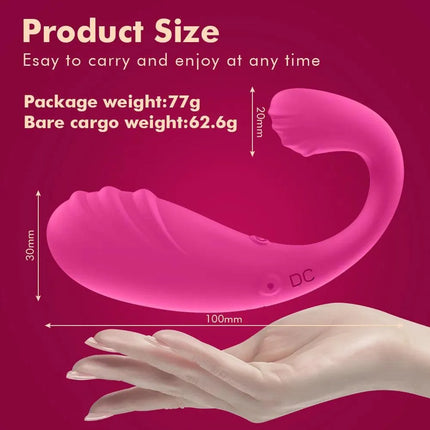 App Remote Control Double Strong Shock Panty Vibrator