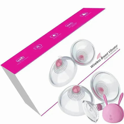 Wireless Remote Control Breast Sucking Massager Female Clitoral Stimulator