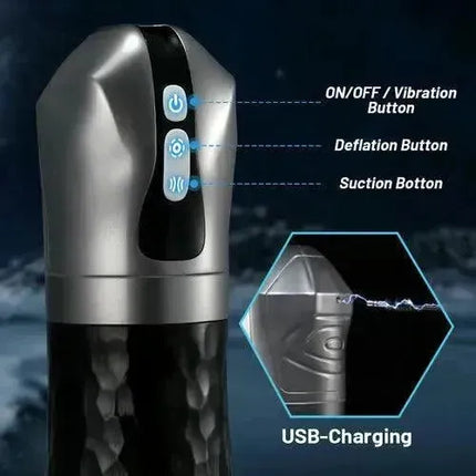 5-Speed Suction Deep-Throat Automated Oral Masturbators Male