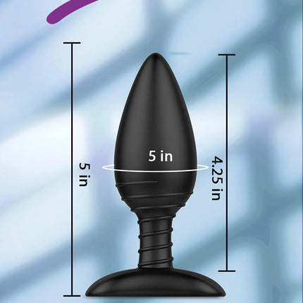 Vibrating Butt Plug, Silicone Rechargeable Anal Vibrator