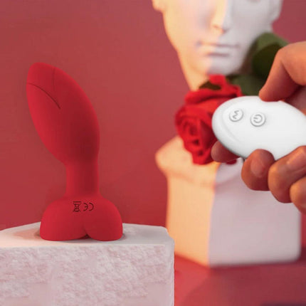 App / Wireless Remote Control 360 ° Rotating Rose Anal Vibrator