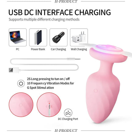 Wireless Remote Control Vibrating Anal Plug