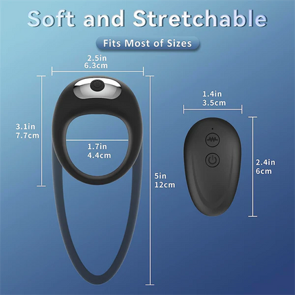 Wireless Remote Control Vibration Rabbit Penis Ring