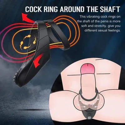 Vibrating Dual Penis Ring