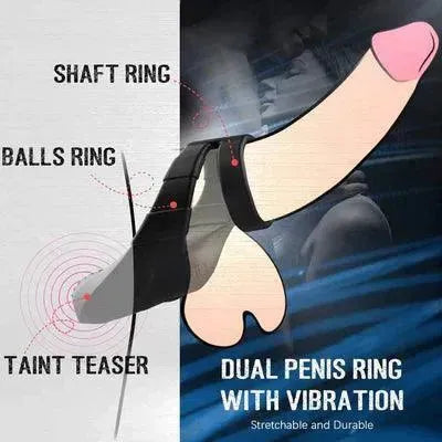 Vibrating Dual Penis Ring