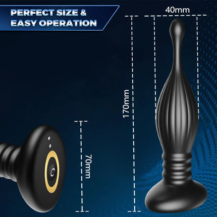 2-in-1 Thrusting Anal Vibrator