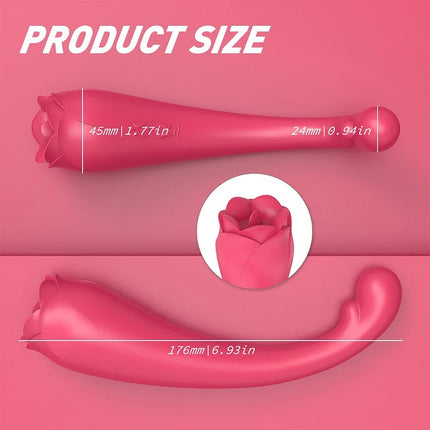 Usb Rechargeable Rose Body Wand Massager