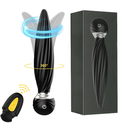 7 Vibrating & 7 Head Rotating Remote Prostate Anal Butt Plug