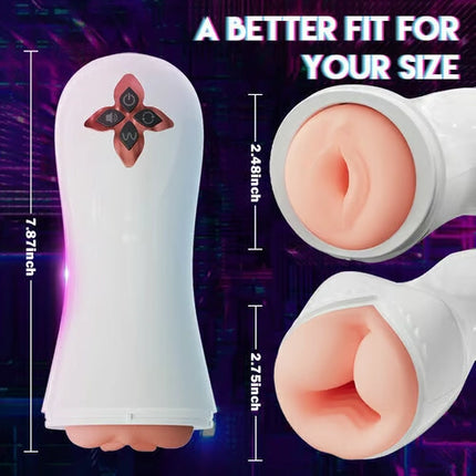 5 Sucking 7 Vibrating Vocable Automatic Masturbation Cup