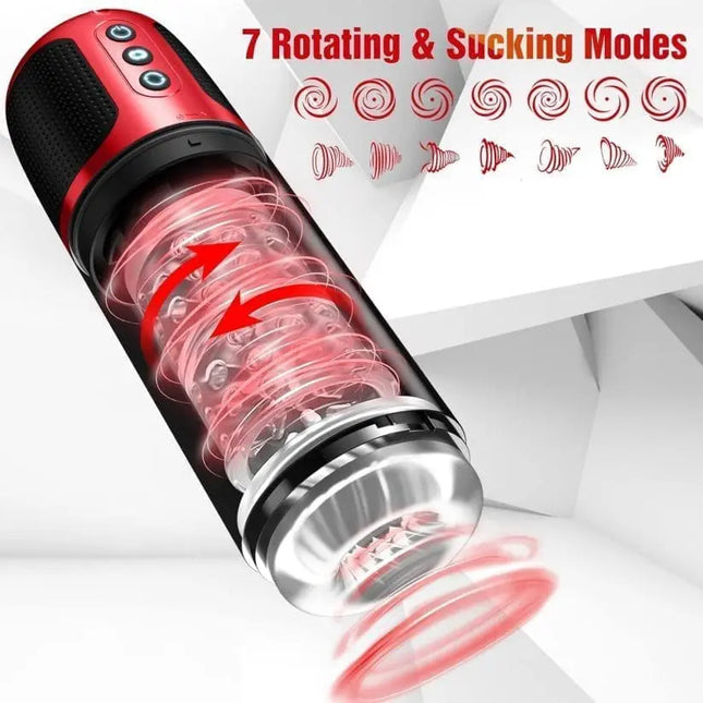 Ultimate Pleasure: 7-Mode Sucking & Rotating Masturbator Cup