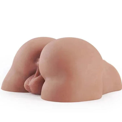 6.2lbs Brunet Doggy-Style Dangling Balls Derriere Fun Realistic Butt Masturbator - SIKXTOA