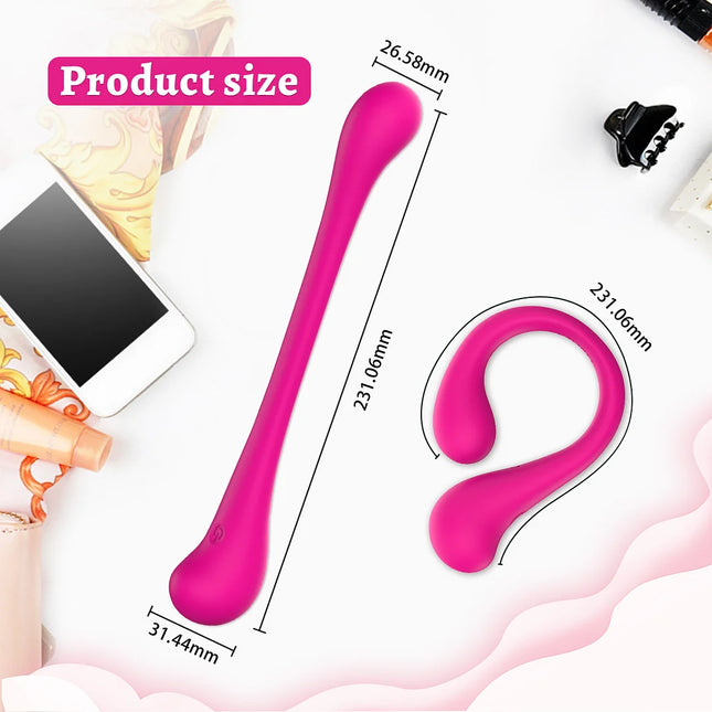 Bendable Double-end Strong Shock Panty Vibrator