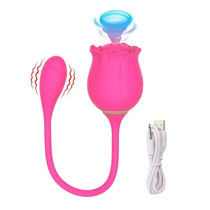 Rose Vibrators Sucker Oral Vagina Sucking Vibrator