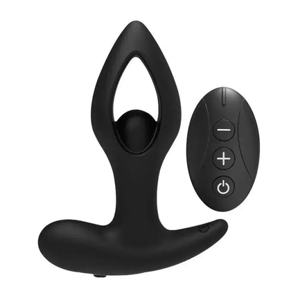 Hollow Heart Shaped Vestibular Vibration Anal Plug Butt Vibrator