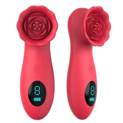 9 Tapping Modes LCD Display Rose Clit Vibrator