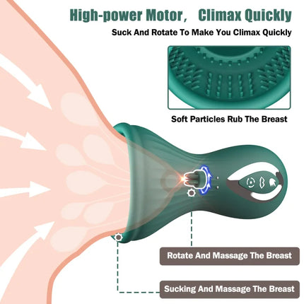 Rotating Sucking Breast Aspirator Nipple Massager