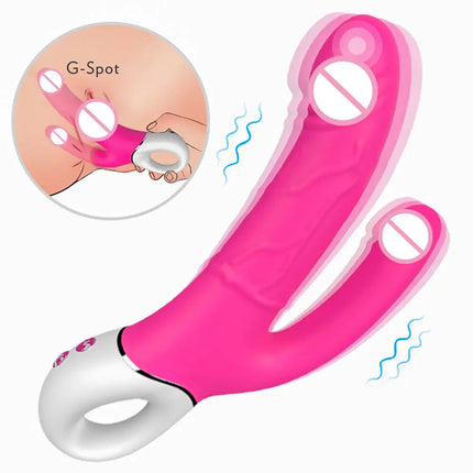 G Spot Anal Clitoris Stimulate Double Plug Vibrator