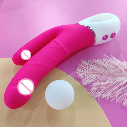 G Spot Anal Clitoris Stimulate Double Plug Vibrator