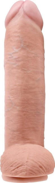 12 inch "Dildo With Balls" - Beige