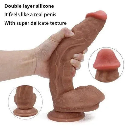 12 inch Liquid Silicone Lifelike Huge Dong With Suction Cup