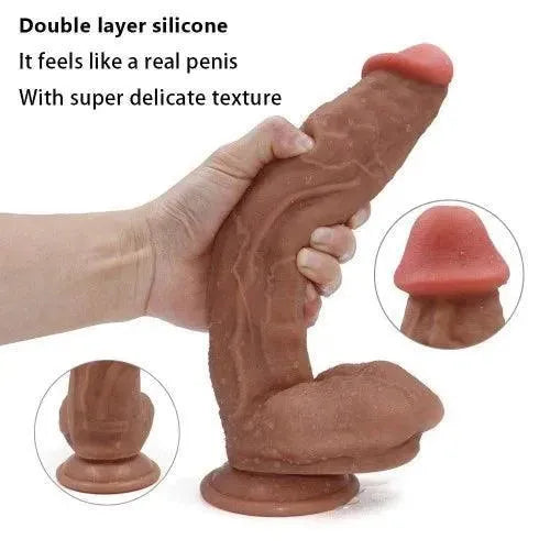 12 inch Liquid Silicone Lifelike Huge Dong With Suction Cup