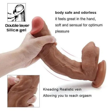 12 inch Liquid Silicone Lifelike Huge Dong With Suction Cup