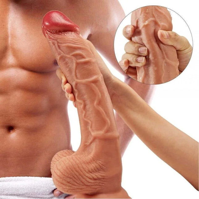 12 Inch Ultra Silicone Realistic Dildo