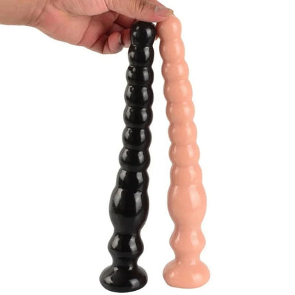 SUPER SOFT 12 INCH BEADED DILDO