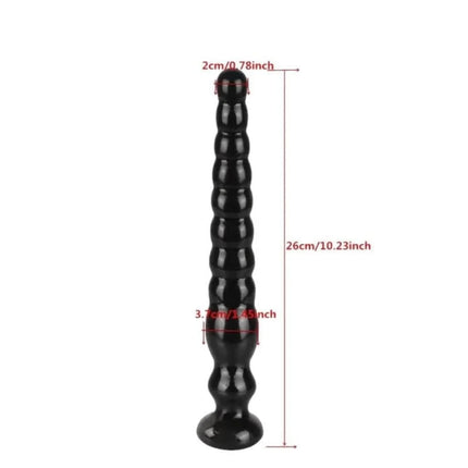 SUPER SOFT 12 INCH BEADED DILDO