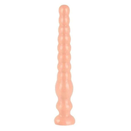 SUPER SOFT 12 INCH BEADED DILDO