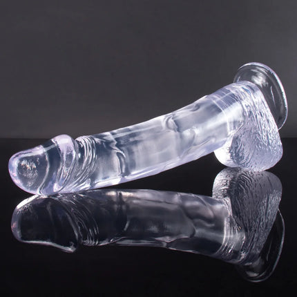 12 Inch Big Dildo in Crystal Clear