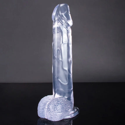 12 Inch Big Dildo in Crystal Clear