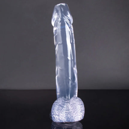 12 Inch Big Dildo in Crystal Clear