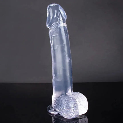 12 Inch Big Dildo in Crystal Clear