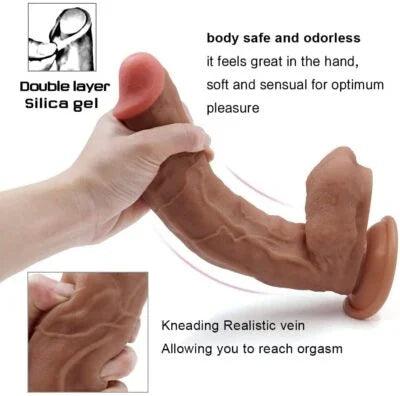 12 inch Realistic Dildo for Women with Strong Suction Cup