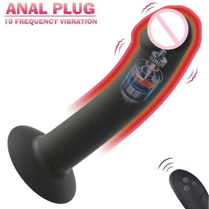 10 Frequency Dildo Vibrator Prostate Stimulator For Adult