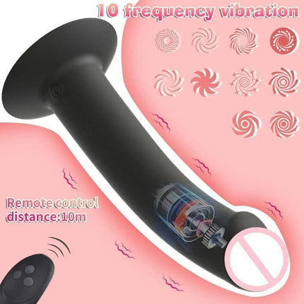 10 Frequency Dildo Vibrator Prostate Stimulator For Adult