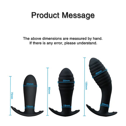 10 Speed Wireless Remote Anal Plug Dildo Vibrator Prostate Massager