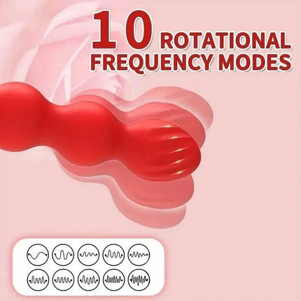 Rose Bead Anal Plug Remote Control Pulling, Vestibular Anal Plug, Prostate Male And Female Masturbation Vibrator