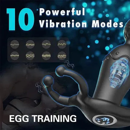 App Remote Control Vibrating Wearable Pull Bead Anal Plug