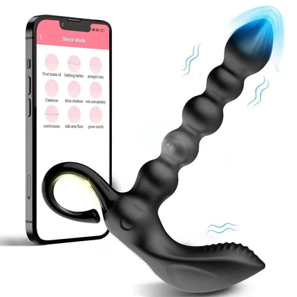 App Remote Control Handheld 9 Frequency Vibration Anal Beads