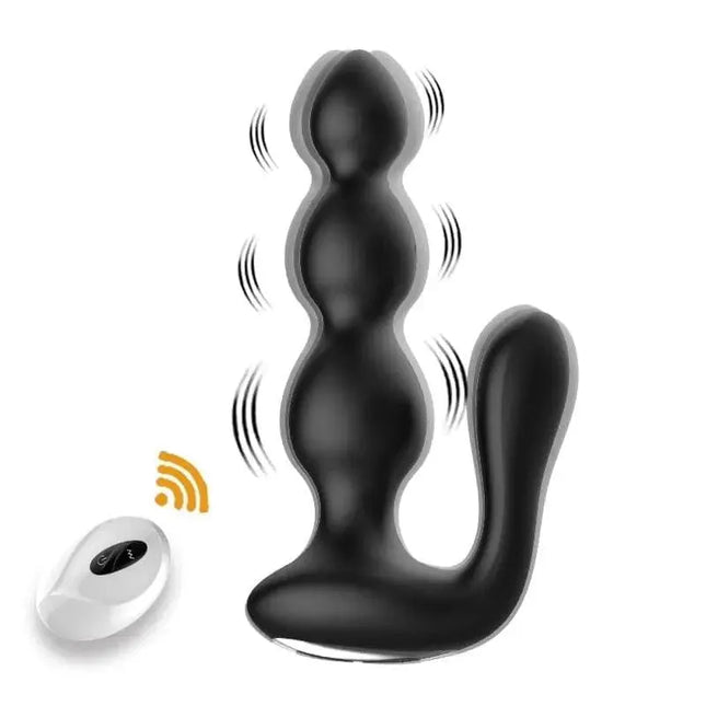 Wireless Remote Control Dual-vibrating Anal Beads For Women & Men