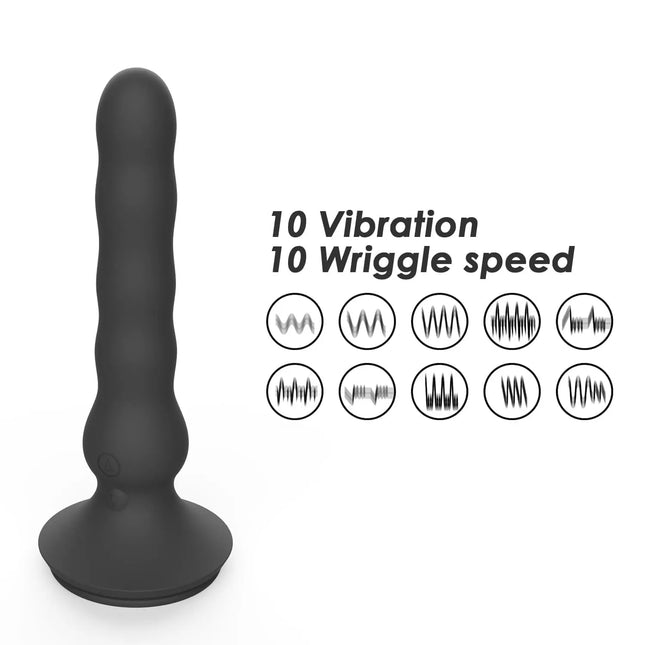 Wireless Remote Control Wiggling & Vibrating Anal Beads