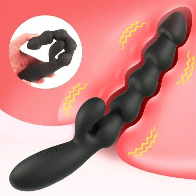 10 Speeds Dual Motor Vibraing Anal Beads