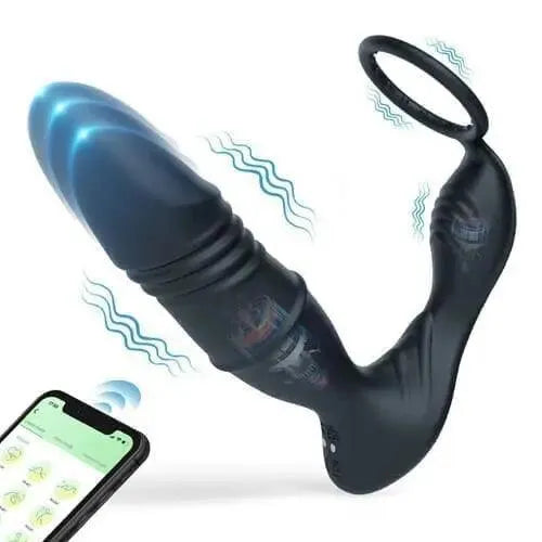 Remote Control Vibrating Telescopic Prostate Massager