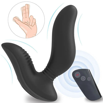 Wireless Remote Control Prostate Exerciser Backyard Masturbator Vibrating Anal Plug