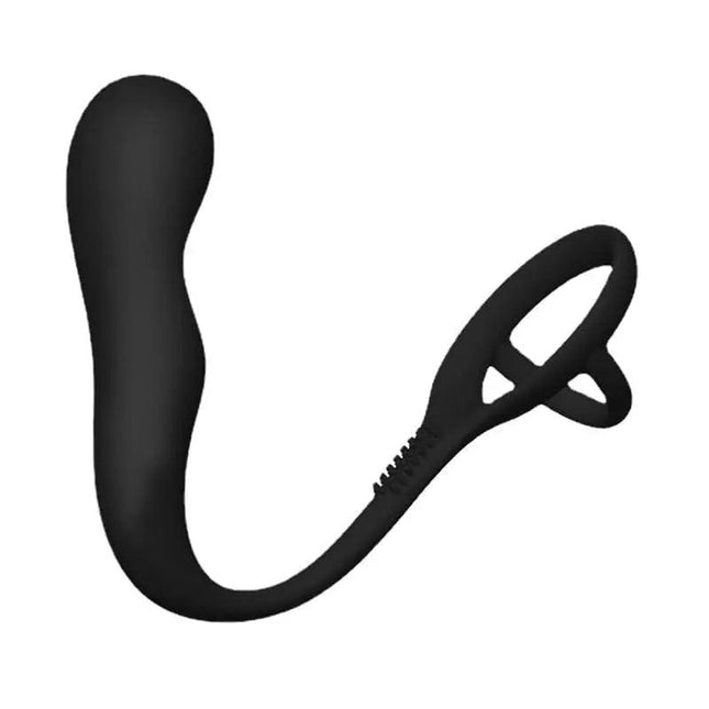 Silicone Wearable Anal Plug With Penis Ring