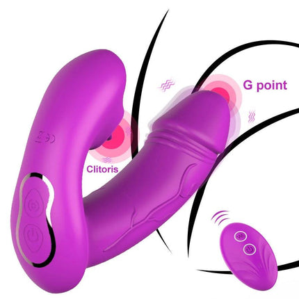 Remote Control 12 Powerful Vibration Wearable Clitoral G Spot Butterfly Vibrator Nipple Stimulator with Tongue