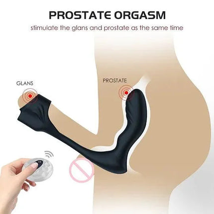 Double Head Wireless Remote Control Prostate Massager