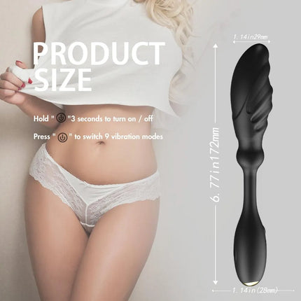 2-in-1 Prostate Massager With Vibrator Couple's Sex Toy